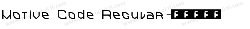 Motive Code Regular字体转换